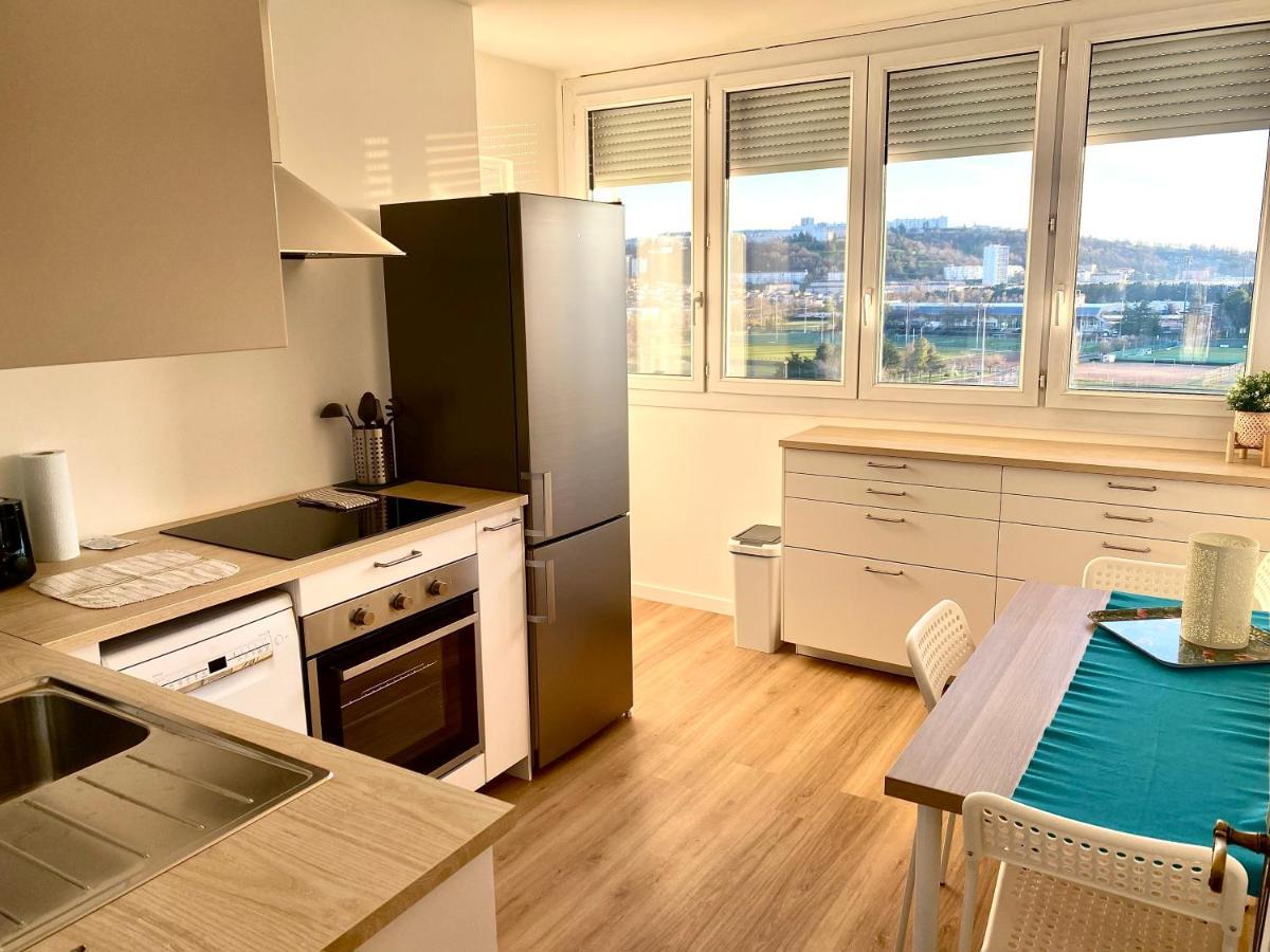 Bergson Top - Appart 80M2, 2 Grandes Chambres, Entierement Renovee Et Equipee, Lumineux, Wifi, Balcon, Calme, Vue Imprenable Saint-Etienne  Zewnętrze zdjęcie